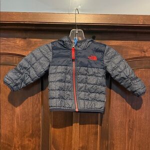 The North Face Blue and Red Toddler Jacket